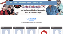 Desktop Screenshot of cantosertanejo.com